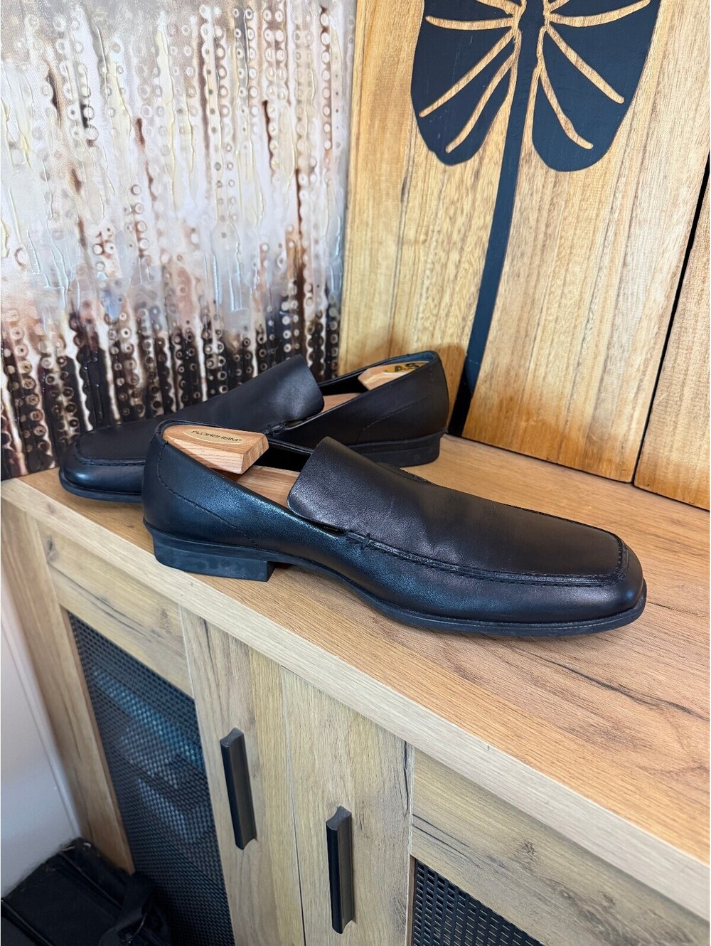 Gucci Men's Black Leather Loafers Size 11D Made in Italy